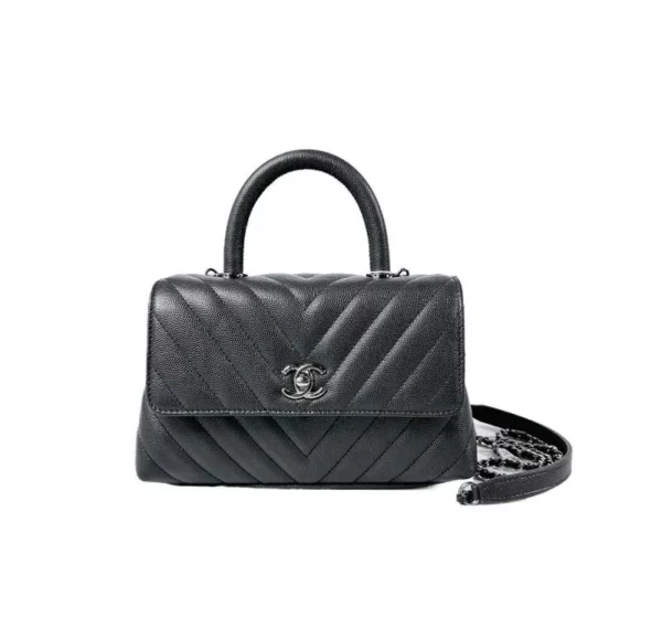 【二手】CHANEL COCO HANDLE 小號垂蓋手袋 YY2115