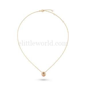 【二手】CHANEL EXTRAIT DE 山茶花18K玫瑰金鑽石項鍊 VV1096