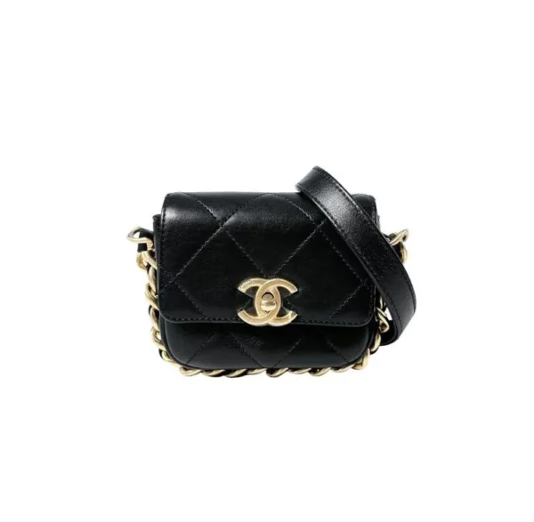 【二手】CHANEL FRAMING CHAIN 迷你垂蓋手袋 YY2017