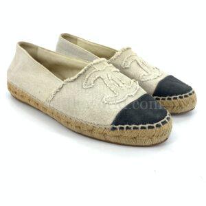 【二手】CHANEL 帆布漁夫鞋 G29762 E8044