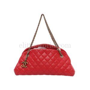 【二手】CHANEL JUST MADEMOISELLE 保齡袋 VV1126