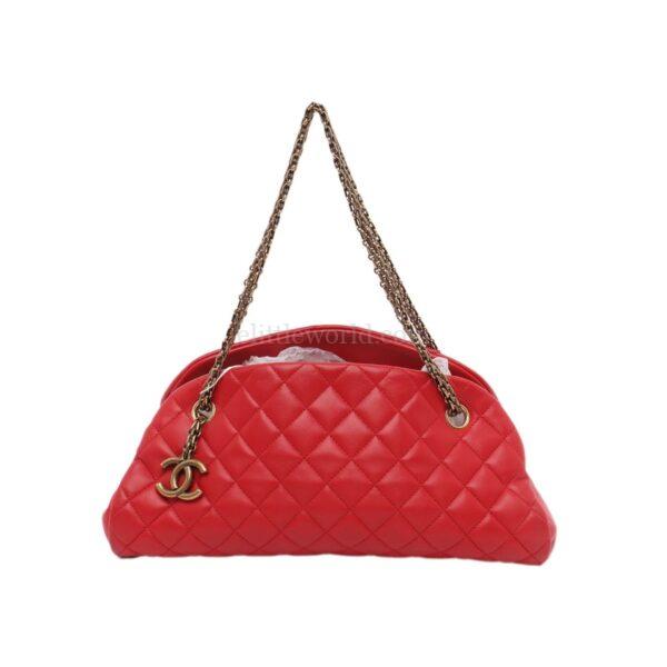 【二手】CHANEL JUST MADEMOISELLE 保齡袋 VV1126