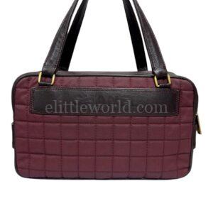【中古】CHANEL LOGO 帆布拼皮手袋 DP2210