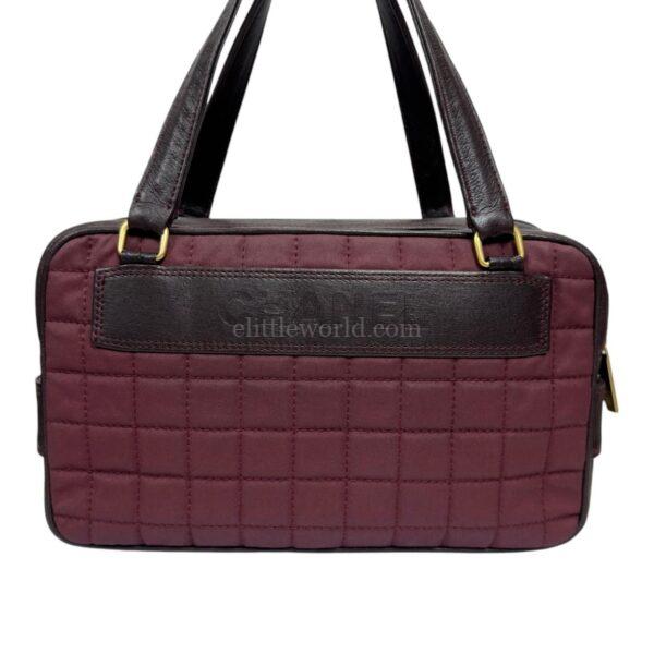 【中古】CHANEL LOGO 帆布拼皮手袋 DP2210