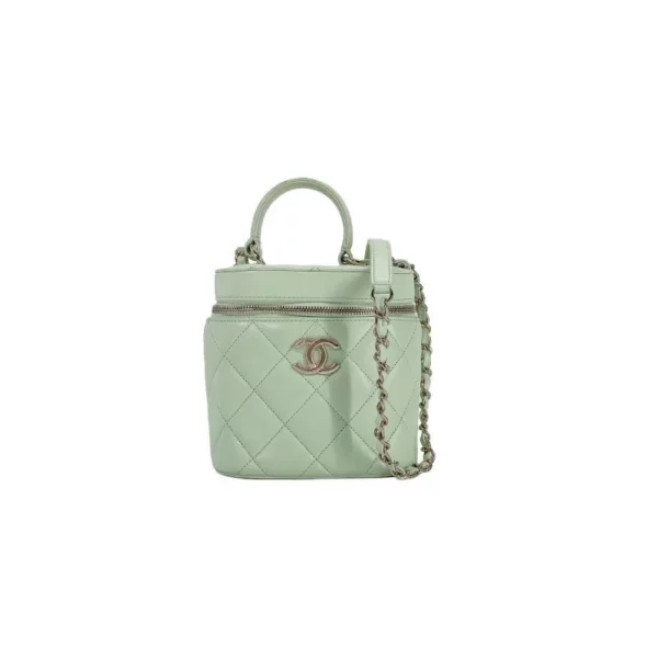 【二手】CHANEL 綠色化妝包 PD2259