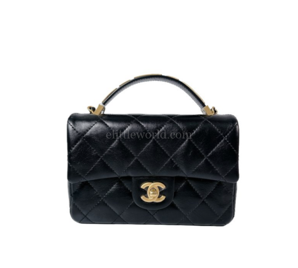 【未使用品】CHANEL 小號垂蓋手袋 RR2025