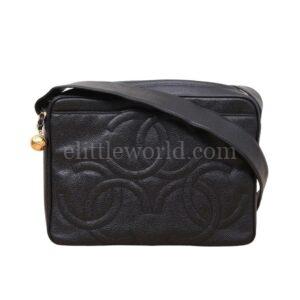 【中古】CHANEL VINTAGE CC 相機肩背包 VV1098