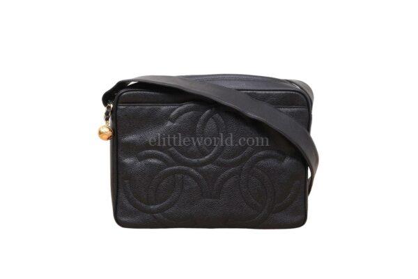 【中古】CHANEL VINTAGE CC 相機肩背包 VV1098