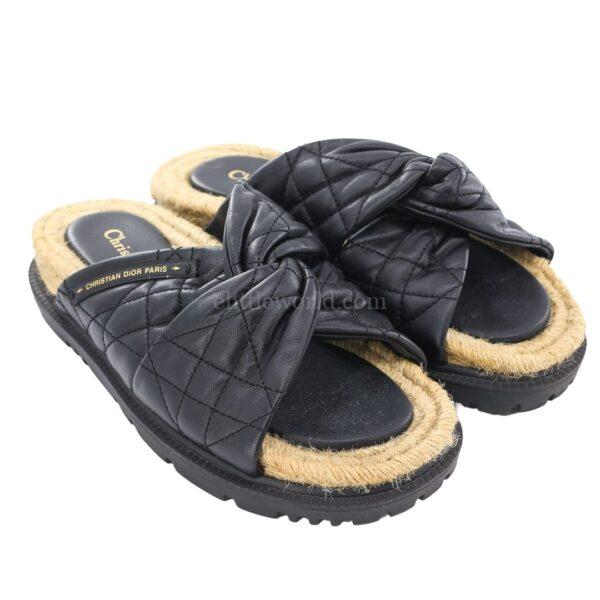 【二手】CHRISTIAN DIOR DTWIST 拖鞋 37 E9057