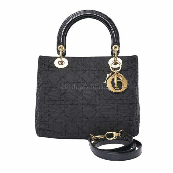 【中古】CHRISTIAN DIOR LADY DIOR 中號手袋 E16199