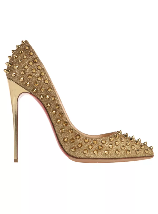 【二手】CHRISTIAN LOUBOUTIN 金屬鉚釘高跟 39