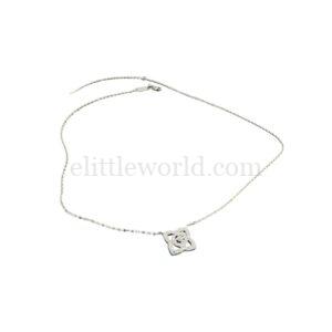 【二手】DE BEERS 18K白金鑽石吊墜項鏈 PD2214