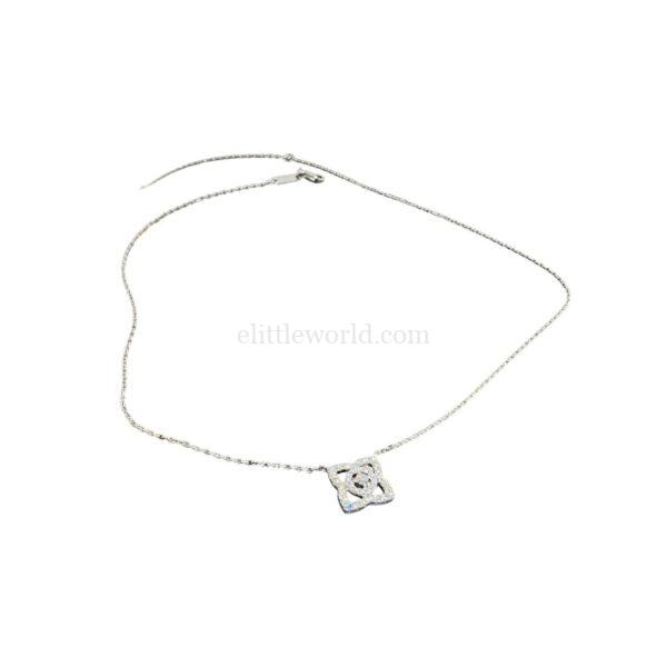 【二手】DE BEERS 18K白金鑽石吊墜項鏈 PD2214
