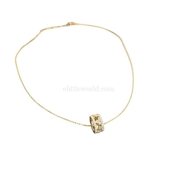 【二手】DE BEERS DEWDROP 18K金鑽石吊墜項鏈 PD2215