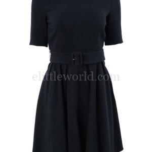【二手】DIOR 系腰帶褶飾連衣裙 36