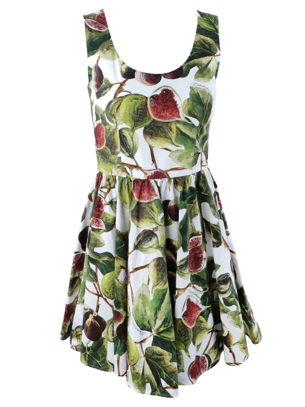 【二手】DOLCE & GABBANA 無袖印花連衣裙 36