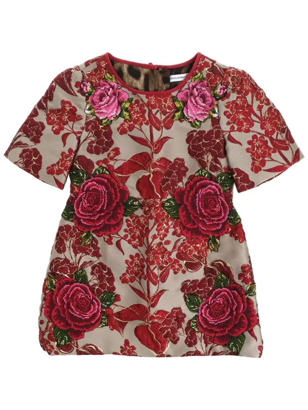 【二手】DOLCE & GABBANA KIDS 浮雕花卉連衣裙 3Y