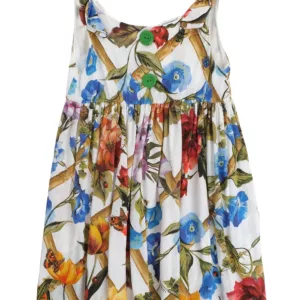 【二手】DOLCE & GABBANA KIDS 花卉印花無袖連衣裙 6Y