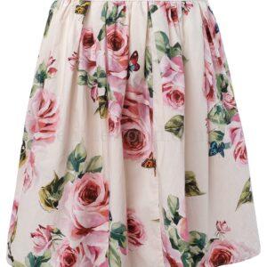 【二手】DOLCE & GABBANA KIDS 玫瑰印花半身裙 7/8
