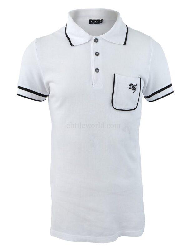 【二手】DOLCE & GABBANA 對比飾邊POLO衫 M