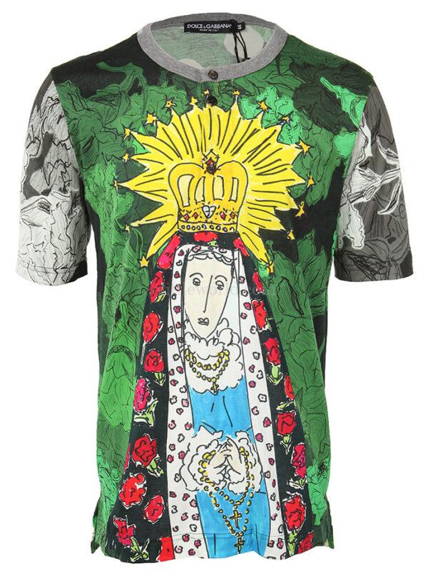 【二手】DOLCE & GABBANA 圖案印花T恤 44
