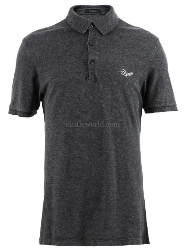 【二手】ERMENEGILDO ZEGNA LOGO 刺繡 POLO衫 S