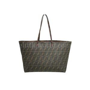 【二手】FENDI ZUCCA 帆布購物袋 VV1205