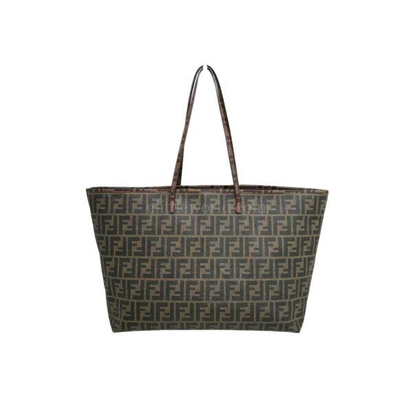 【二手】FENDI ZUCCA 帆布購物袋 VV1205
