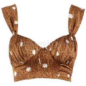 【二手】FOR LOVE& LEMONS 雛菊印花短款上衣 XS