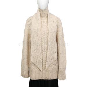 【未使用品】GANNI 粗針織羊毛混紡毛衣 XS S3930