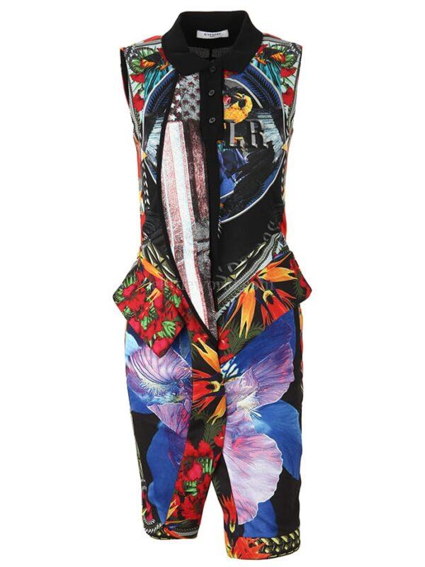 【二手】GIVENCHY 圖案印花合身連衣裙 36