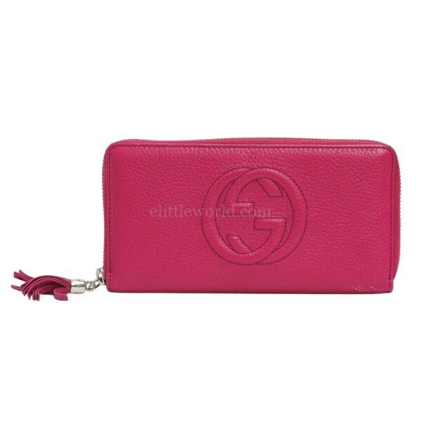 【二手】GUCCI GG 拉鍊長錢包 308004 E23092