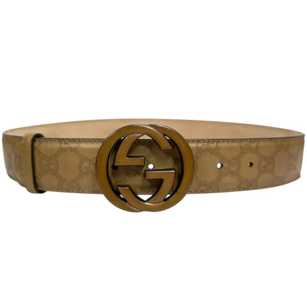 【二手】GUCCI GG LOGO扣腰帶 85 PD2369