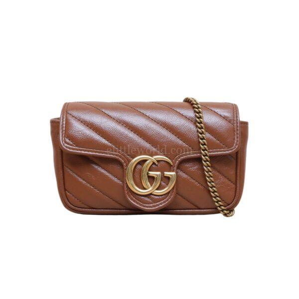 【二手】GUCCI GG MARMONT 超迷你肩背袋 476433 RR2077