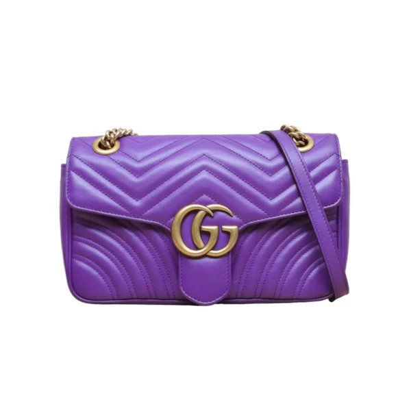 【二手】GUCCI GG MARMONT 紫色肩背袋 PD2267