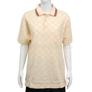【全新】GUCCI GG提花POLO衫 S E23328