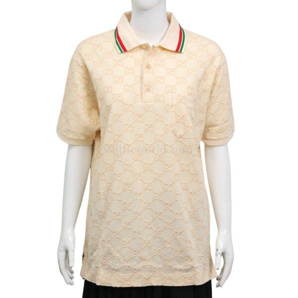 【全新】GUCCI GG提花POLO衫 S E23328