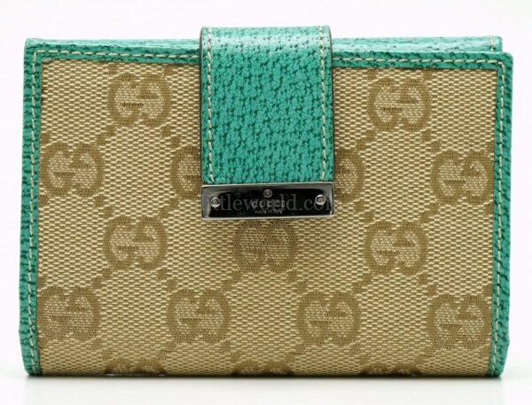 【二手】GUCCI GG 帆布卡包 VV1115