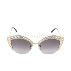 【二手】GUCCI 水晶太陽眼鏡 GG0114S E10460