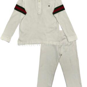 【二手】GUCCI KIDS 童裝LOGO刺繡運動套裝 3Y