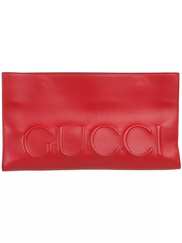 【二手】GUCCI LOGO 飾手拿包