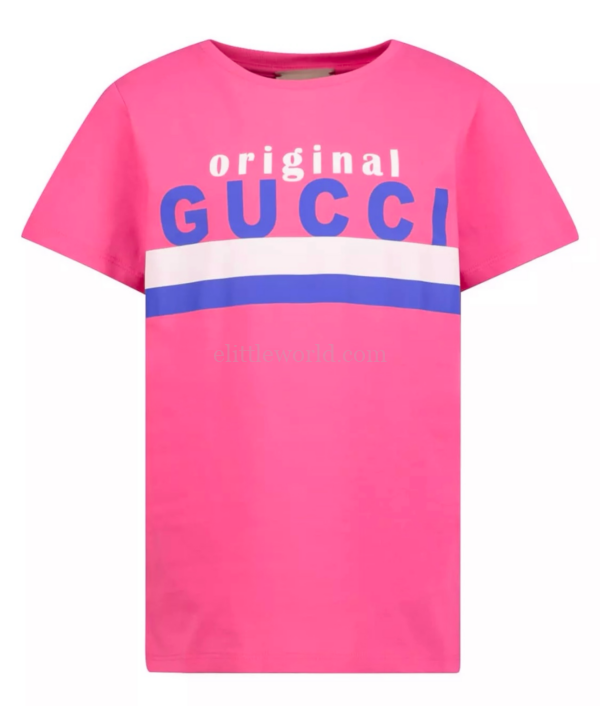 【全新】GUCCI LOGO印花童裝T恤 10Y S1972
