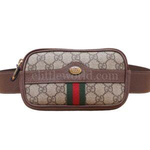 【二手】GUCCI OPHIDIA GG SUPREME 腰包 VV1055