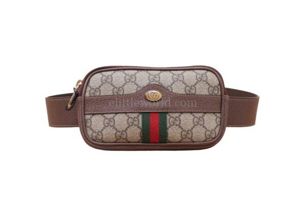 【二手】GUCCI OPHIDIA GG SUPREME 腰包 VV1055