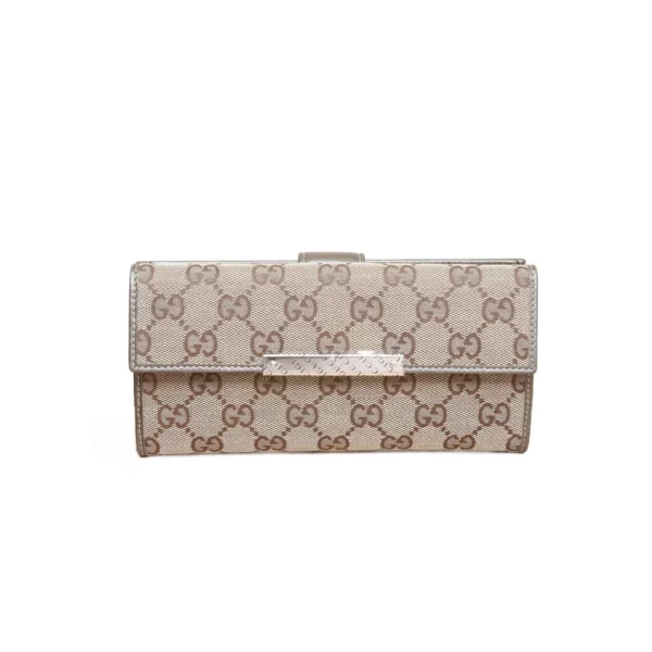 【二手】GUCCI 帆布長錢包 PD2264