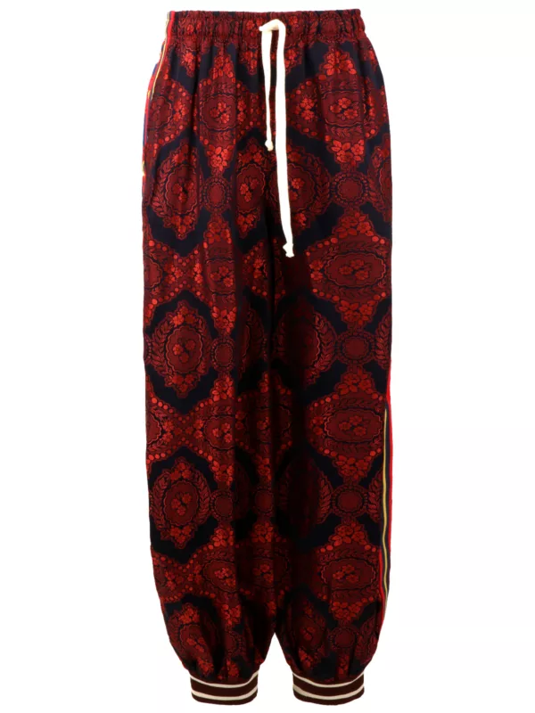 【二手】GUCCI 超大款刺繡運動褲 S