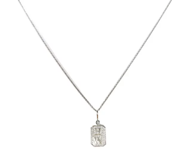 【二手】HARRY WINSTON HW LOGO 鑽石項鏈 RR2199