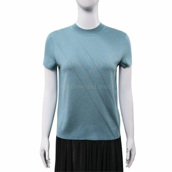 【全新】HERMES 短袖羊絨毛衣 36 E21663