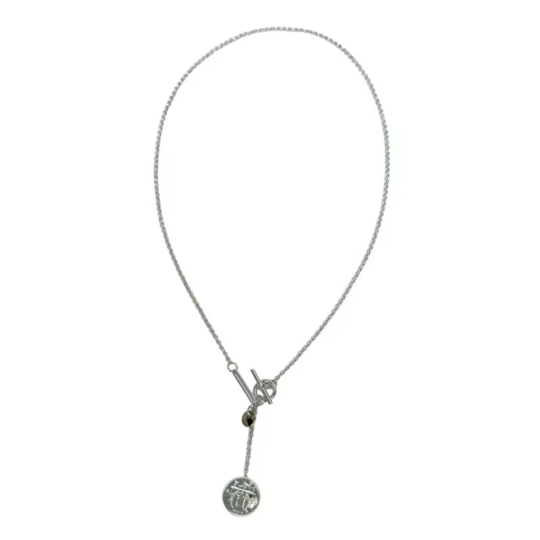 【二手】HERMES AMULETTES H EX-LIBRIS 項鍊 PD2256