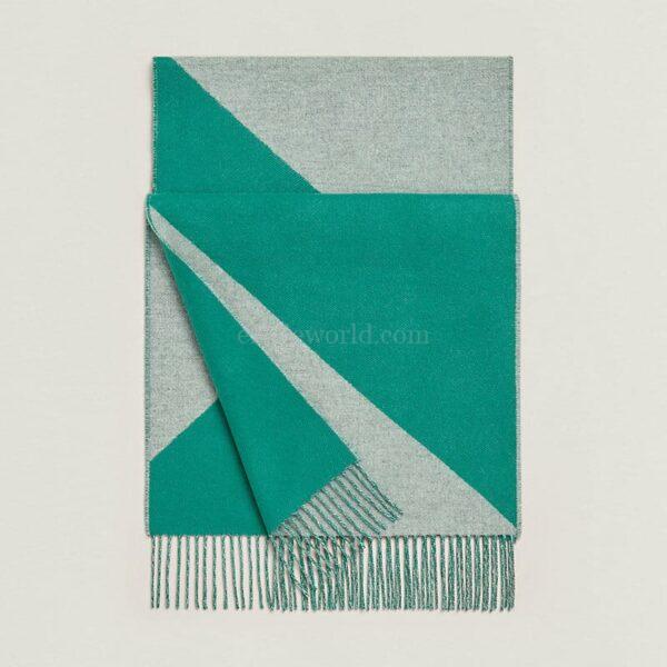 【全新】HERMES CASAQUE EN BIAIS 羊絨圍巾 S2167
